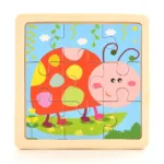 Baby Wooden Montessori Puzzle Child Game Wooden Puzzle 3D Cartoon Animal Puzzle Babies Toys Puzzles For Kids 1 2 3 Year Old - Image 12