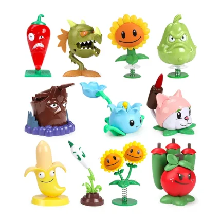 Genuine PLANTS VS ZOMBIES 1 Pcs Action Figure Shooting Light Sound Model Snow Pea Shooter Plants Game Electric Toy Gift For Kid