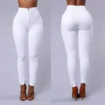 S-4XL Spring Boyfriend Jeans Oversize Casual Denim Pants For Women 2022 Summer Slim Mom Trouser High Waist Stretch Jeans Vintage - Image 4