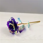 Artificial Flower Foil Rose Flower Valentine'S Day Gifts 24k Golden Plated Gold Rose Lasts Forever Love Flower for Lover - Image 8