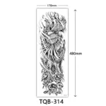 Body Art Full Fake Tatoo Tiger Wolf Flowers Rose Large Arm Tattoo Sticker Full Sleeve Waterproof Semi Permanent Tattoo Women Man - Image 46