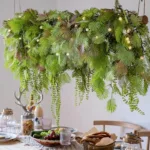 Palm Artificial Plants Plastic Vine Hanging Wall Fern Turtle Leaf Ivy Green Decoration for Wedding Home Party Living Room Store