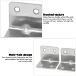 Stainless Steel Corner Bracket 90 Degree Angle Fixed Bracket Fixed Connector for Wood Furniture Fixation Cabinet Accessories - Image 6