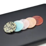 Amazonite Rose Quartz Jade Lapis lazuli Stone30MM Round Disc Pendant Charm For Jewelry MakingDIY Necklace Accessories Gift Party - Image 2