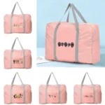 Boston Bag Duffle Bag Foldable Handbags Clothes Organizer Cartoon Pattern  Luggage Large Capacity Travel Storage Zipper Bags