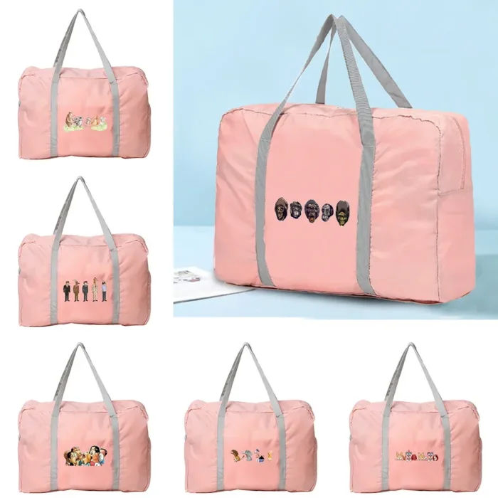 Boston Bag Duffle Bag Foldable Handbags Clothes Organizer Cartoon Pattern  Luggage Large Capacity Travel Storage Zipper Bags - Image 1