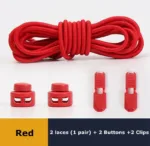No Tie Shoe Laces Suitable for All Shoes Round Spring Lock Elastic Shoelaces Quick Wear in 1 Second Hiking Sports Lazy Shoelace - Image 25