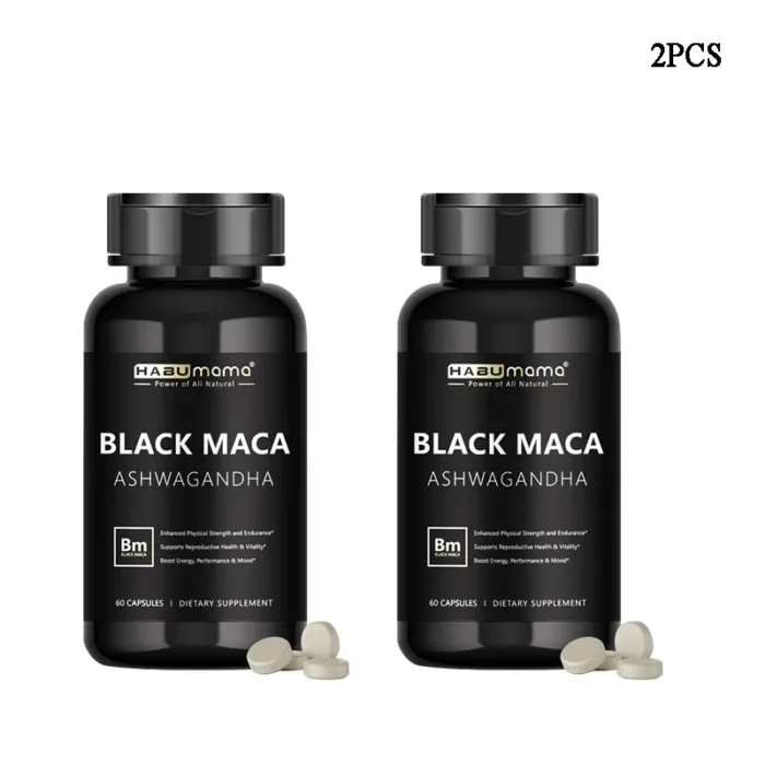 HABUMAMA Black Maca Booster for Men - Maca Supplements for Health, Energy & Endurance, Muscle Mass - Image 8