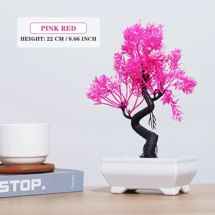 Artificial Plants Bonsai Small Tree Simulation Pot Plants Fake Flowers Table Potted Ornaments for Hotel Garden Home Decor planta - Image 8