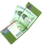 Leather Men Money Clips Metal Solid Wallets Credit Dollar Purses Money Holder portafoglio Wallet for Male Minimalist Card Holder - Image 4