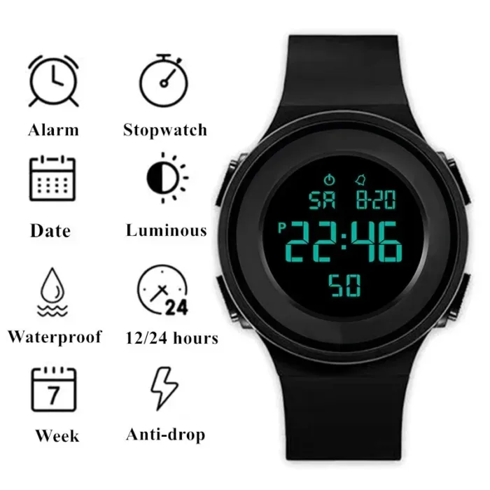 Fashion Electronic Watch Waterproof Led Watches for Men Outdoor Sports Men Digital Led Quartz Alarm Men Wrist Watch Reloj Hombre - Image 5