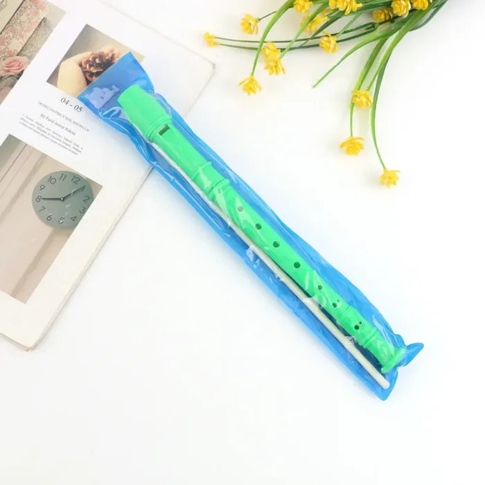 8 Holes Long Flute Musical Instrument Toys for Children Colorful Recorder Clarinet with Cleaning Stick Kids Beginner Funny Gifts - Image 8