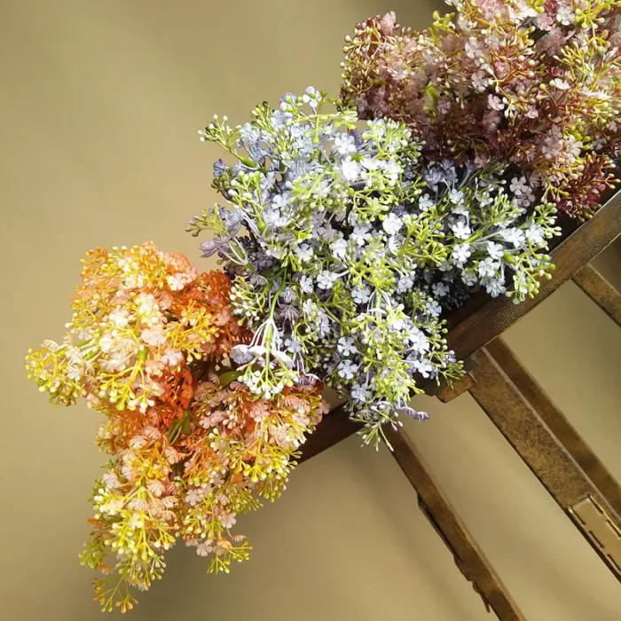 Simulated Lilac Sakura Flower Living Room Dining Table Party Vase Flower Arrangement Decoration Parts Wedding Photography Props - Image 1
