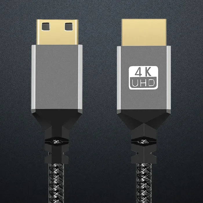 4K@60HZ Nylon Braid HD Compatible V2.0 HDMI TO MINI HDMI MINIHDMI Extension Male to Male Plug Cable 1M/1.5M/2M/3M/5M/10m hdtv tv - Image 3