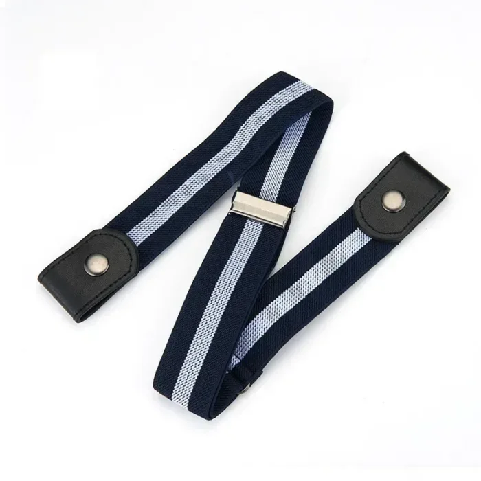 Jeans Elastic Belt Men Denim Belt No Marks Versatile Invisible Elastic Women No Punching Decoration Waistband Inset Style Belts - Image 11