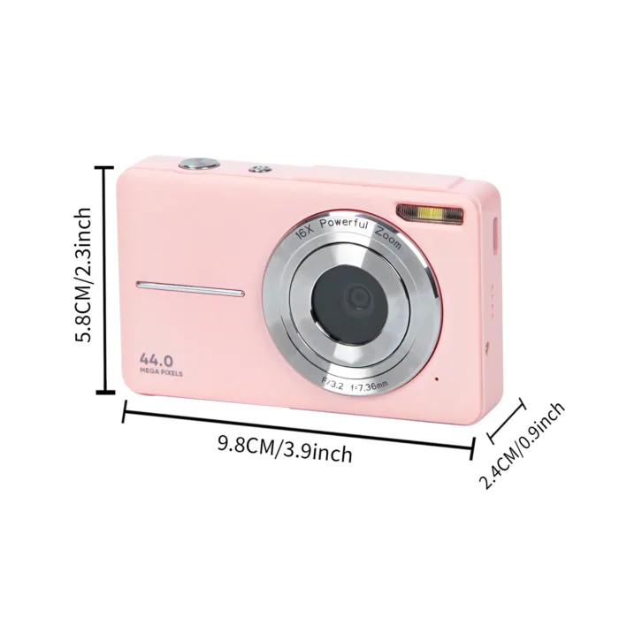 Digital Camera Children Camera for Children Camcorder with 16x Zoom Compact Cameras 1080P 44MP Cameras for Beginner Photography - Image 2