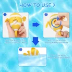 Baby Bath Toys Wind Up Paddling Pool Toys Floating Swimming Clownfish Clockwork Water Toy Bathtub Toys Gifts for Kids Toddler - Image 3