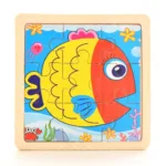 Baby Wooden Montessori Puzzle Child Game Wooden Puzzle 3D Cartoon Animal Puzzle Babies Toys Puzzles For Kids 1 2 3 Year Old - Image 5