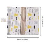 Nappy Wallet Mini Diaper Bags Baby Changing Set Wet Bag Makes Tidy & Compact All In One Newborn Waterproof Baby Bag - Image 7