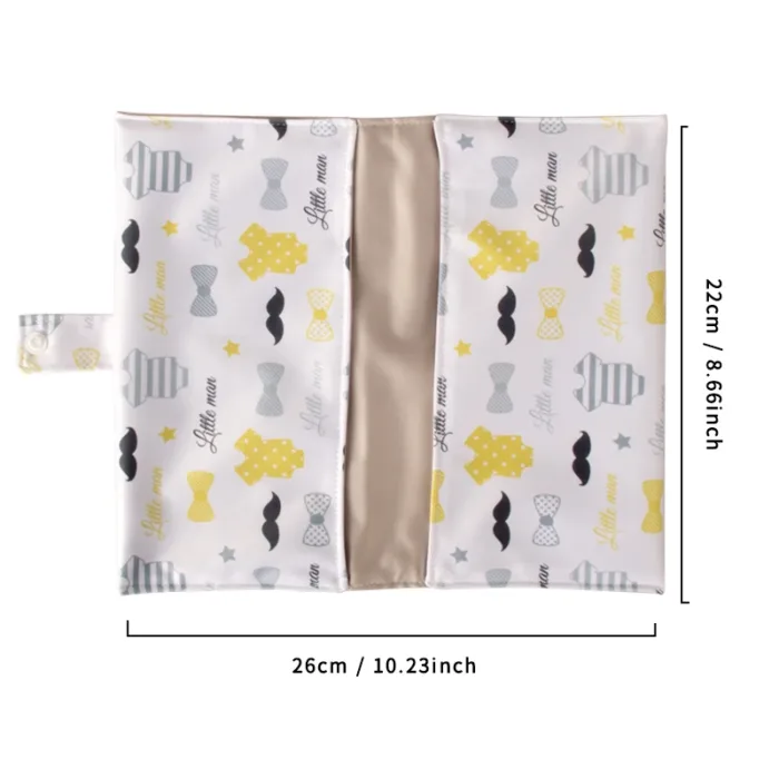 Nappy Wallet Mini Diaper Bags Baby Changing Set Wet Bag Makes Tidy & Compact All In One Newborn Waterproof Baby Bag - Image 7