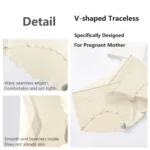 2024 Low-waisted V-Shaped Women's Panties Cotton Maternity Pregnant Underwear Seamless Pregnancy Underwear Pregnancy Briefs - Image 5