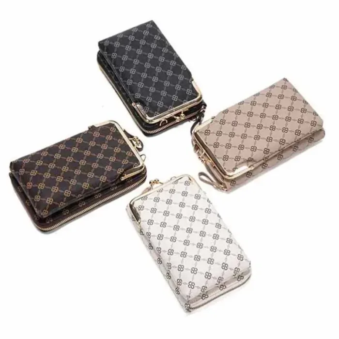 Fashion Women's Shoulder Bag PU Leather Crossbody Bags Zipper Card Holder Wallets Cell Phone Handbag for Women Ladies Gifts - Image 5