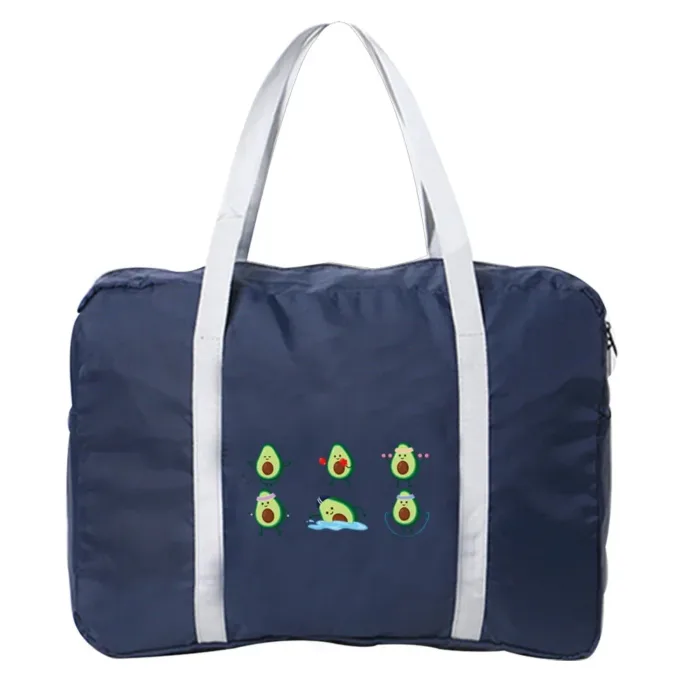 Boston Bags Travel Luggage Bag Foldable Travel Bags Nylon Pack WaterProof Storage Clothes Pack Organizer Avocado Printing Series - Image 13