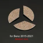 Luxury Bling Car Steering Wheel Diamond Emblem Decal Decoration Cover DIY Sticker Car Accessories for Mercedes Benz - Image 7