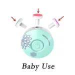Baby Electric Nail Trimmer Kid Nail Polisher Tool Baby Care Kit Manicure Set Easy To Trim Nail Filer Clippers For Newborn - Image 5