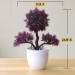 1pc Artificial Plants Bonsai Small Tree Simulation Plants Fake Flowers Table Potted Ornaments Home Decoration Hotel Garden Decor - Image 43