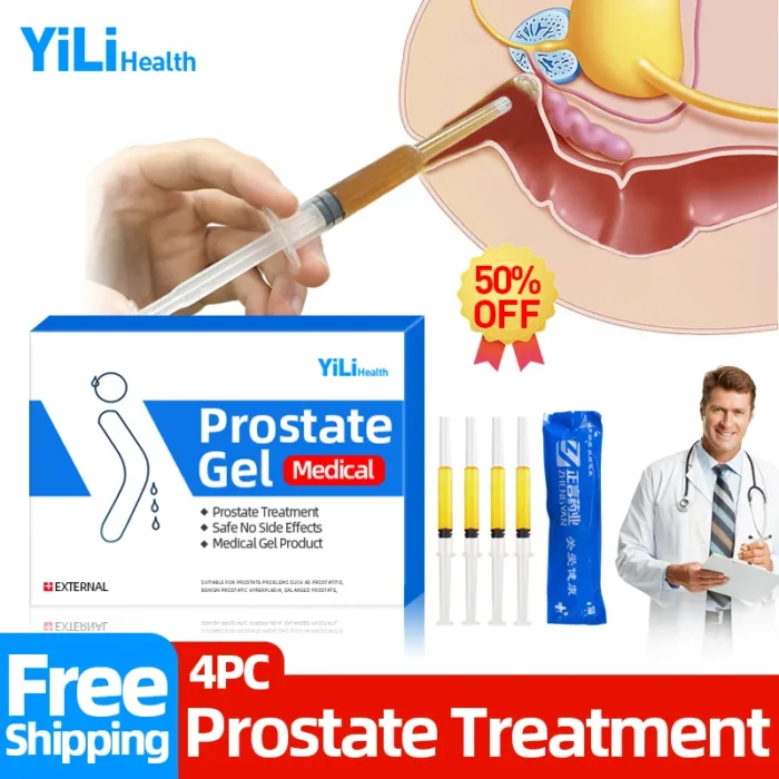 5pcs Prostatitis Medicine Treatment Gel Urological Prostatic Cure Prostatitis Herbal Antibacterial Plaster Health Care - Image 1