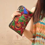 Women Ethnic National Retro Butterfly Flower Bags Handbag Coin Purse Embroidered Lady Clutch Tassel Small Flap Summer Sale Purse - Image 5