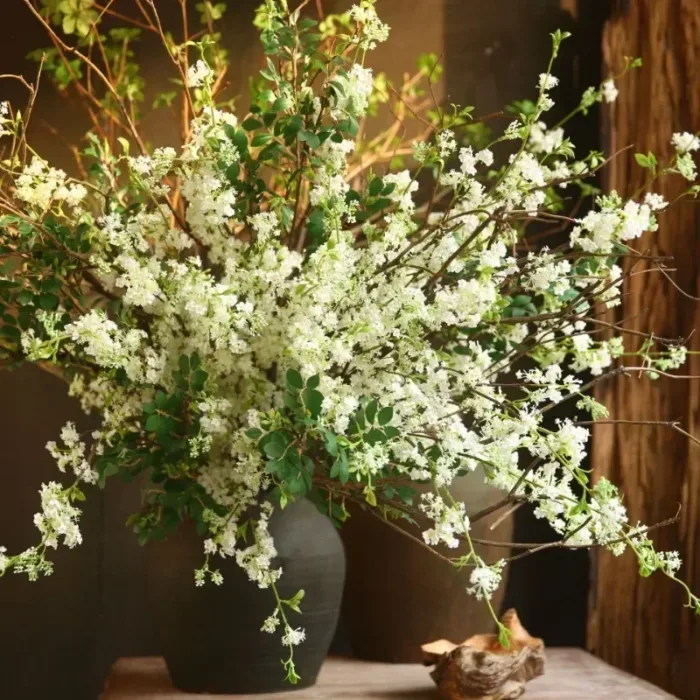 Artificial Flowers 100cm Snow Willow Wedding Flower Silk Texture American Pastoral Style Living Room Decoration Diy Props - Image 2