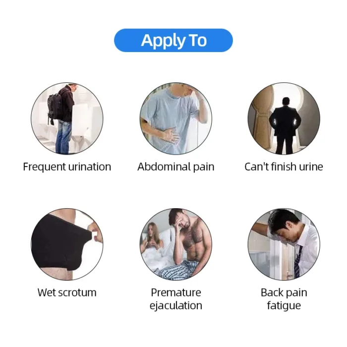 5pcs Prostatitis Medicine Treatment Gel Urological Prostatic Cure Prostatitis Herbal Antibacterial Plaster Health Care - Image 2
