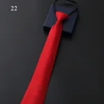 8Cm Daily Wear Lazy Zipper Cravat Necktie Accessories Men's Tie Jacquard Classic Fashion Wedding Party Gift Men Slim Skinny Tie - Image 13