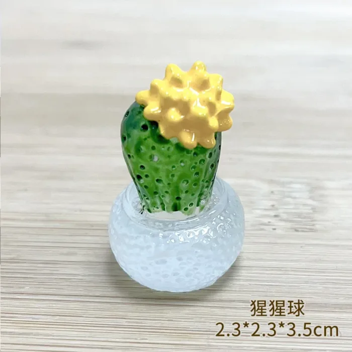 Creative Simulation Cactus Plant Decor Transparent Fleshy Car Computer Decoration Ornaments Decorative Crafts Home Accessories - Image 6