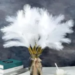 60cm Fluffy Reed Boho Decor Flowers Fake Plant Encrypted Reed Mock Artificial Flowers for Wedding Party Home Decor - Image 3