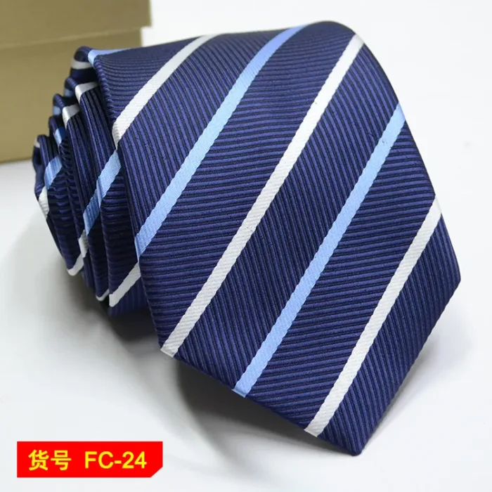 67 Styles Men's Ties Solid Color Stripe Flower Floral 7-8cm Jacquard Necktie Accessories Daily Wear Cravat Wedding Party Gift - Image 24