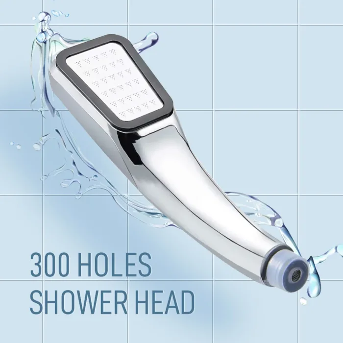 ABS Ultra Thin High Pressure Shower Head Water Save Pressurized 300 Hole Showers Rainfall Spray for Toilet Bathroom Accessories - Image 5