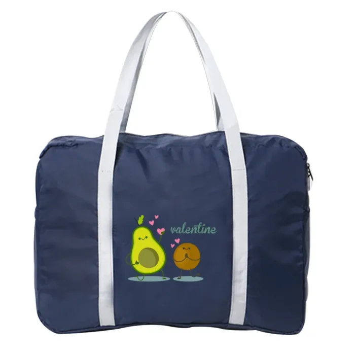 Boston Bags Travel Luggage Bag Foldable Travel Bags Nylon Pack WaterProof Storage Clothes Pack Organizer Avocado Printing Series - Image 23