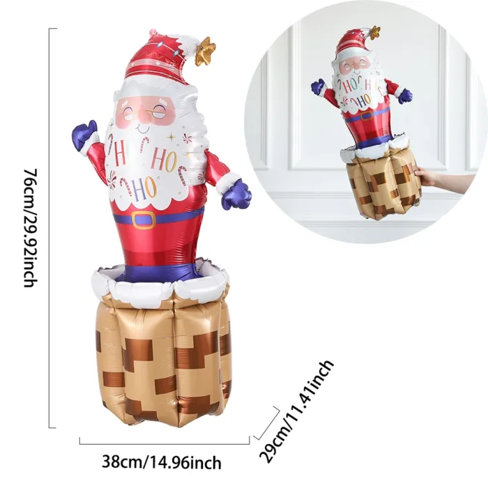 Christmas Decor Balloon Gingerbread Man Christmas Tree Santa Claus Self-Standing Aluminum Balloon New Year Xmas Party Supplies - Image 15