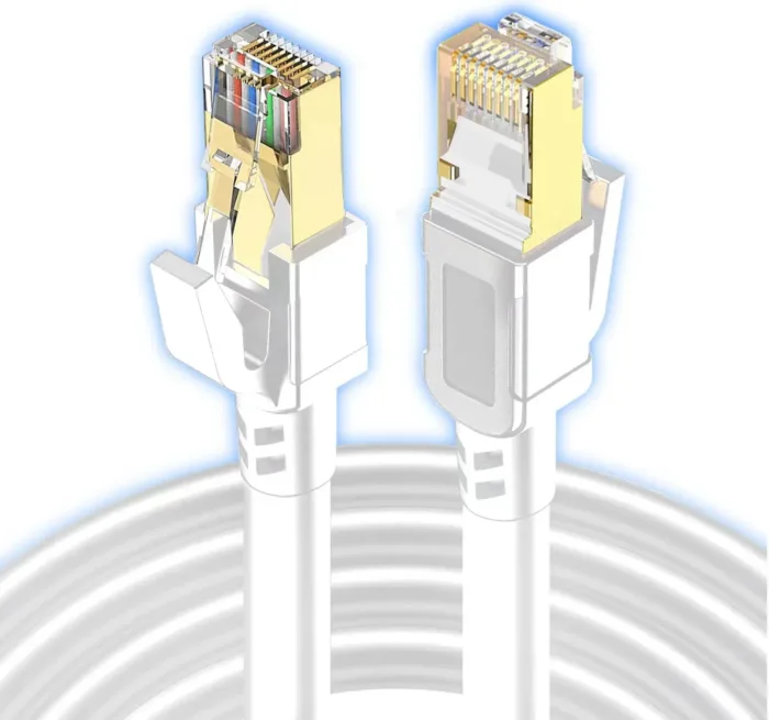 High Speed Cat 8 Ethernet Cable 40Gbps 2000MHz SFTP RJ45 Network Internet Lan Patch Cord for Laptops PS5 Router Cat8 Cable - Image 7