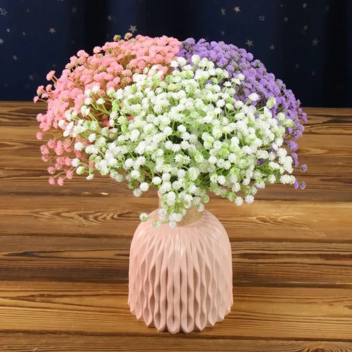 10Pcs 30Heads 29cm BabysBreath Artificial Flowers Plastic Gypsophila DIY Floral Bouquets Arrangement for Wedding Home Decoration - Image 6