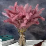 60cm Fluffy Reed Boho Decor Flowers Fake Plant Encrypted Reed Mock Artificial Flowers for Wedding Party Home Decor
