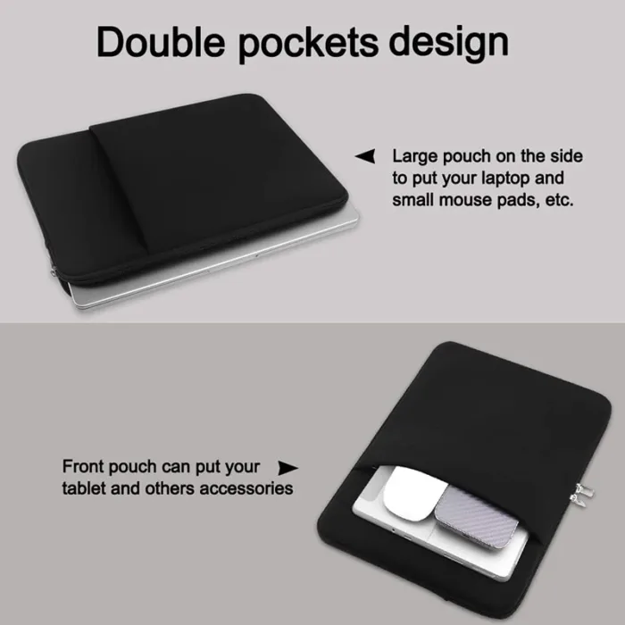 Laptop Sleeve Bag 13 14 15.6 Inch PC Cover For MacBook Air Pro Retina Xiaomi HP Dell Acer Notebook Computer Case - Image 4