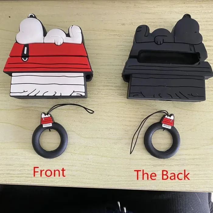 MINISO Snoopy Earphone Case for Airpods Pro 1 2 3 Cartoon Silicone Wireless Bluetooth Earbuds Protective Cover With Lanyard - Image 6