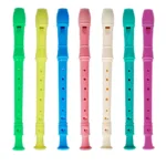 8 Holes Long Flute Musical Instrument Toys for Children Colorful Recorder Clarinet with Cleaning Stick Kids Beginner Funny Gifts - Image 2