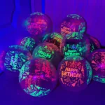 10pcs/lot 12inch UV Neon Glow Latex Balloons Star Fluorescent Luminous Helium Balloons Blacklight Birthday Party Decor Supplies - Image 10