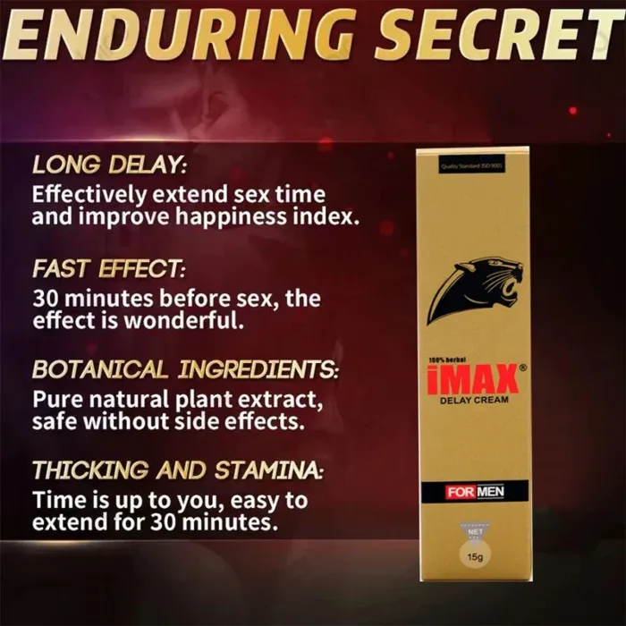 IMAX 15g Sex Delay Gel Penis Extender Ejaculation Cock Men Enlargement Cream Prevent Premature Delay Ejaculation Product for Men - Image 4