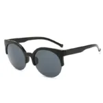 2024 New Vintage Cat Eye Sunglasses Half Frame Sunglasses Women Retro Sun Glasses Anti-UV Sunglasses Female Travel Party Glasses - Image 5